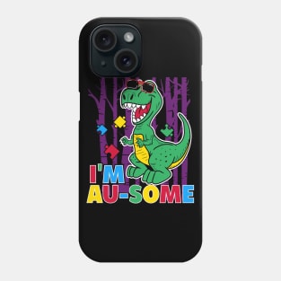 autism dinosaur autism awareness gifts Phone Case