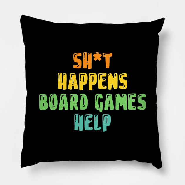 Awesome Board Games Gift Pillow by monkeyflip