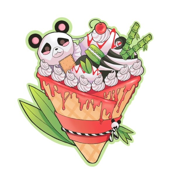 Panda Bear Crepe by Sugarnspice