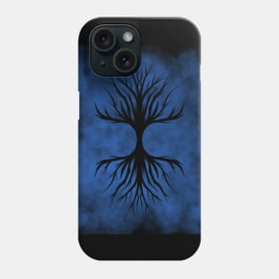 Tree of life on blue Phone Case