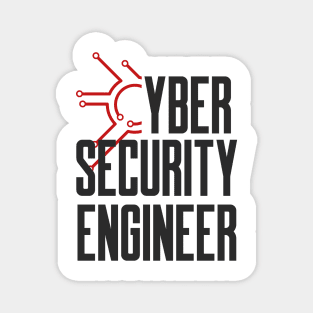 Cyber Security Engineer Red Circuits Magnet