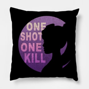 Overwatch Widowmaker Silhouette Pillow