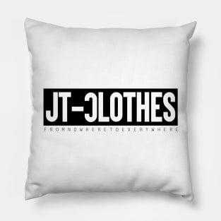 JT-Clothes Black logo stripes Pillow