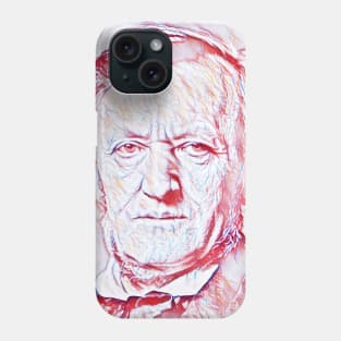 Richard Wagner Portrait | Richard Wagner Artwork | Line Art Phone Case