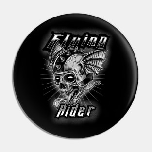 Flying Rider Skull Pin