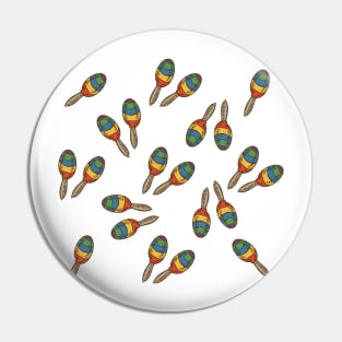 Rainbow Color Maracas Pin