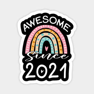 Awesome Since 2023 2nd Birthday Gifts 2 Years Old Magnet