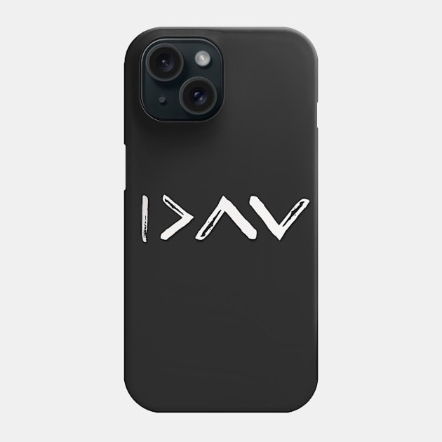 I AM GREATER THAN THE HIGHS AND LOWS Phone Case by TheDiabeticJourney