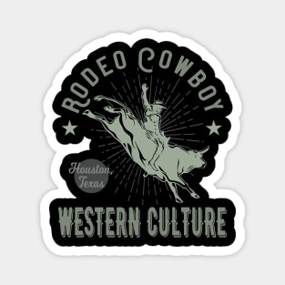 Rodeo Cowboy Western Style Magnet