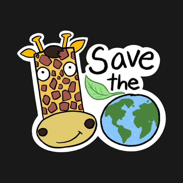 Save the planet! (Giraffe ver.) by IdinDesignShop