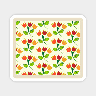 Autumn Tulips Magnet