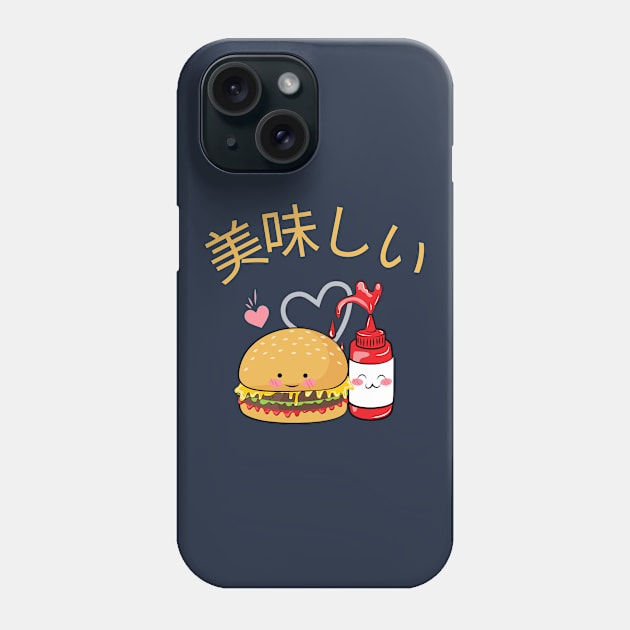 Delicious Cheeseburger v1 Phone Case by CLPDesignLab