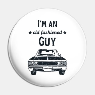 Old-fashioned Vintage Cars Classic Car Lover Man Pin