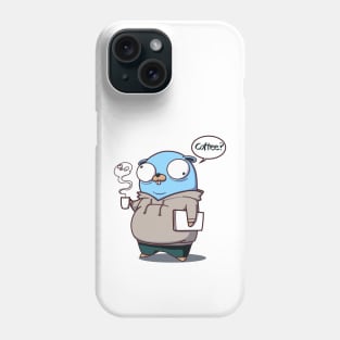 Golang Gopher Developer and His Soul Phone Case