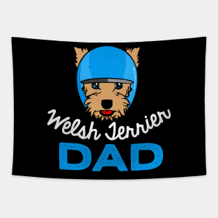 Welsh Terrier Dad Dog Owner Retro Dog Father Tapestry