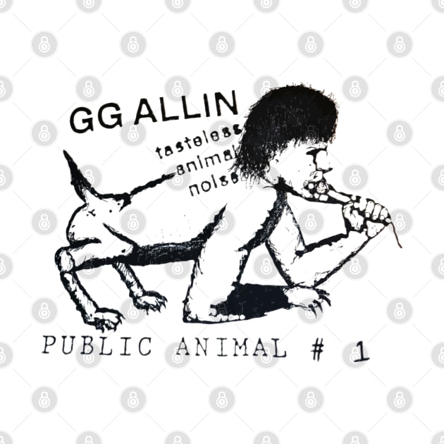 GG Allin Public Animal #1 Vintage FanArt by darklordpug