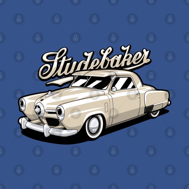 Beige Studebaker Champion Coupe by KaroCars