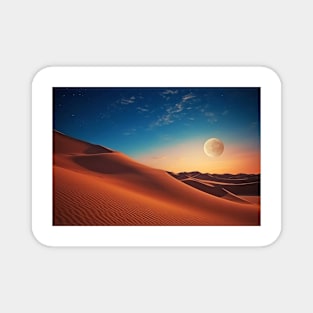 Desert Sand Land Serene Landscape Magnet