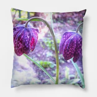 Purple Lanterns Pillow