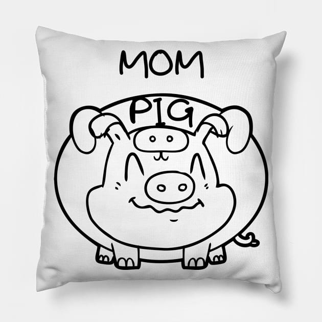 MOM PIG Pillow by MeKong