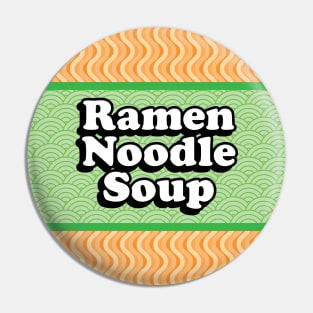 Instant Ramen Noodle Soup Packet Green Pin