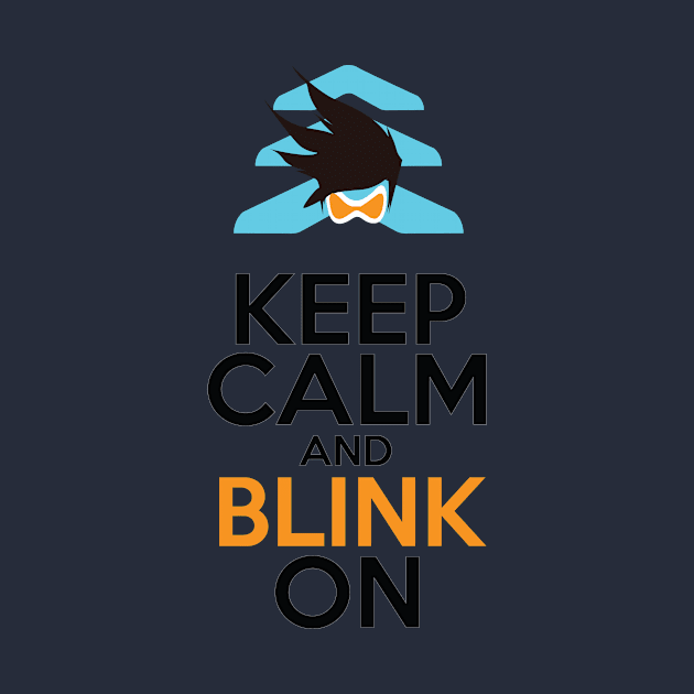 Keep Calm and Blink On by WinterWolfDesign