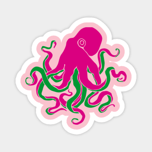 Psicodelic octopus Magnet