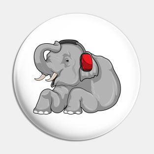 Elephant Music Headphone Pin