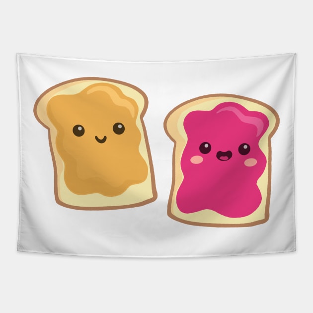 pbj (raspberry) Tapestry by mystudiocreate