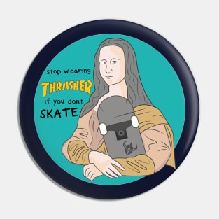 monalisa love skate Pin