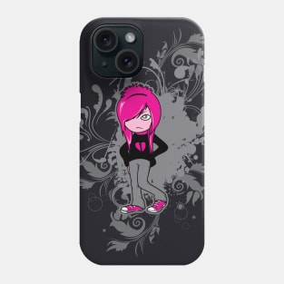 Emo Girl Anime Manga Illustration Phone Case