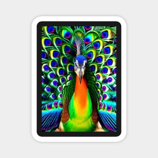 COLORFUL AND STUNNING PEACOCK Magnet