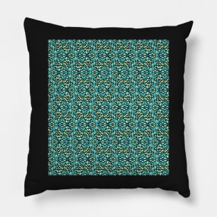 Geometic Blue Diamond Print Pillow