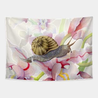 Orchid Snail Tapestry