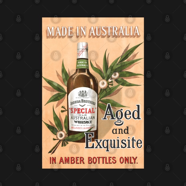 Vintage Australian Whisky Poster by KarwilbeDesigns