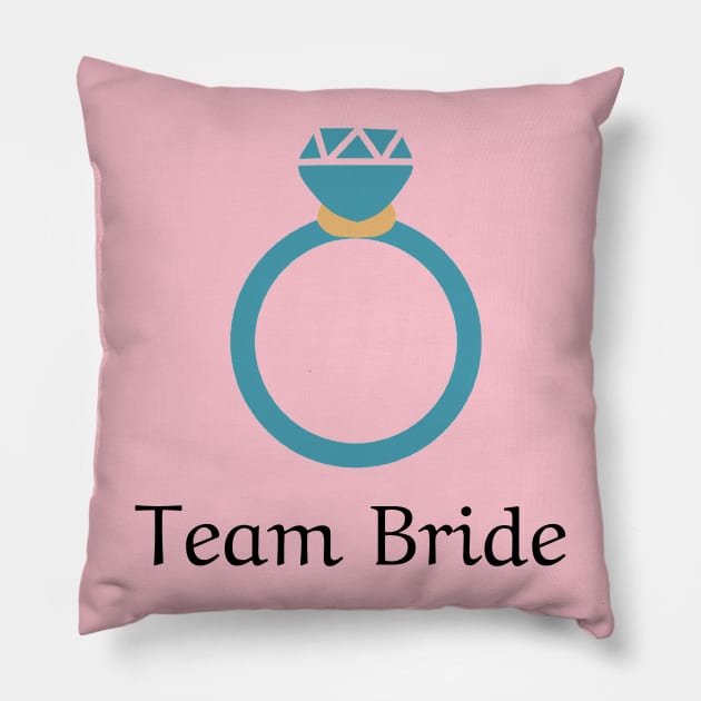 Team Bride Bachelorette Party Pillow by Jack's Shirts