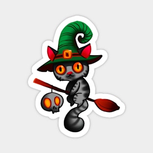 Cat witch Magnet