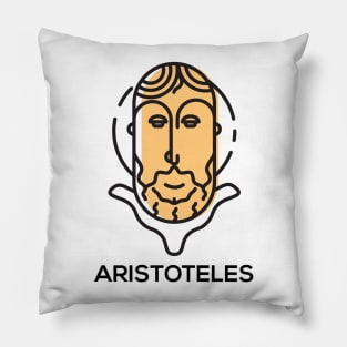 Aristoteles Monoline Design Pillow