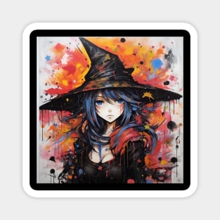 Halloween witch girl Magnet