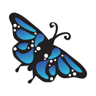 Blue Butterfly T-Shirt