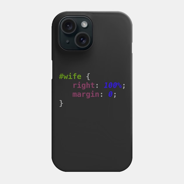 Geek Humor - CSS #Wife Phone Case by GreatTexasApparel