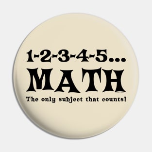 Black Math Counts Pin