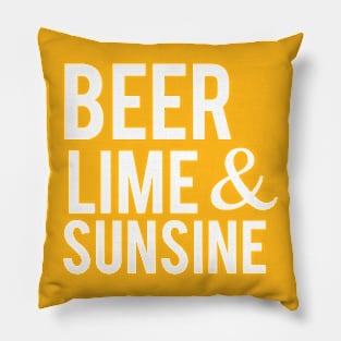 Beer Lime & Sunshine Pillow