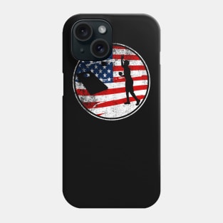 Cornhole Patriotic American Flag Vintage Champion Phone Case