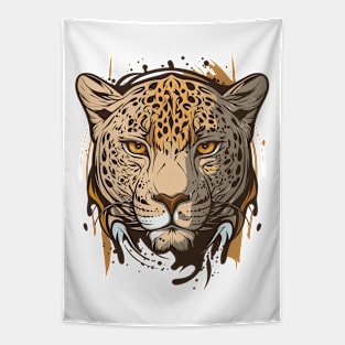 Graffiti Paint Leopard Creative Tapestry