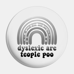 dyslexic are teople poo Pin