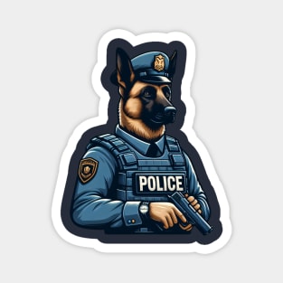 Belgian Malinois Police Magnet