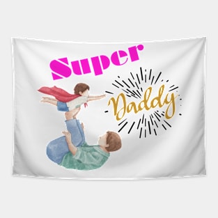 Super Dad themed design Tapestry