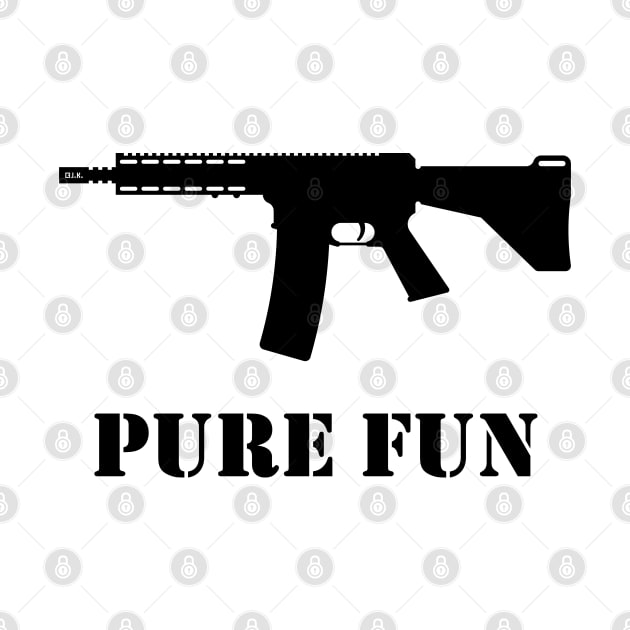 Pure Fun (Gun Lover / Sport Shooter / Black) by MrFaulbaum