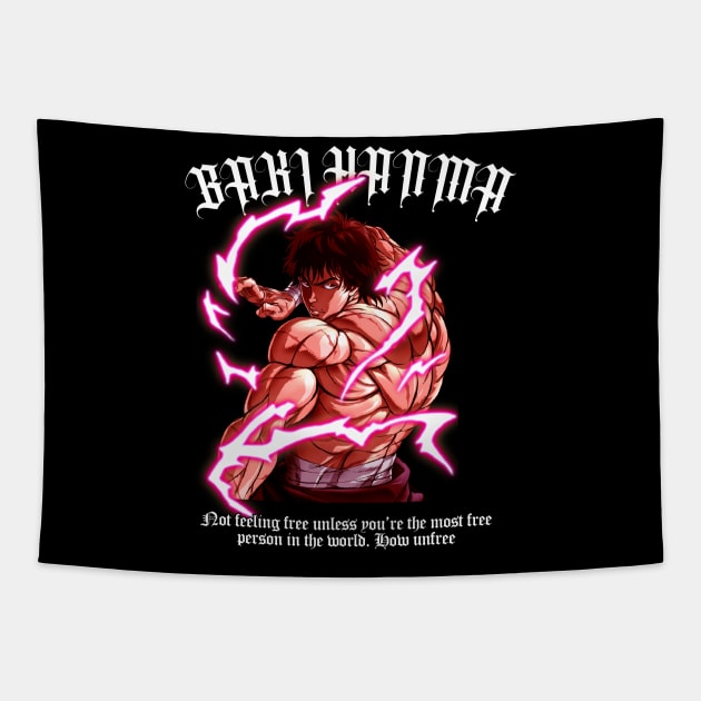 Baki Hanma Tapestry by WahomeV